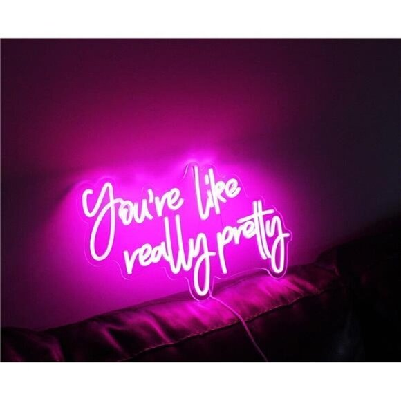 You Are Like Really Pretty Neon Sign Pink Room Decor LED Wall Decor Bedroom NEW - Picture 4 of 7